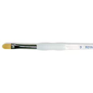 Soft-Grip Golden Taklon Filbert Brush-Size 2