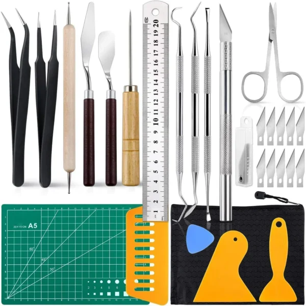 28 PCS Precision Craft Tools Set, Precision Carving Blades