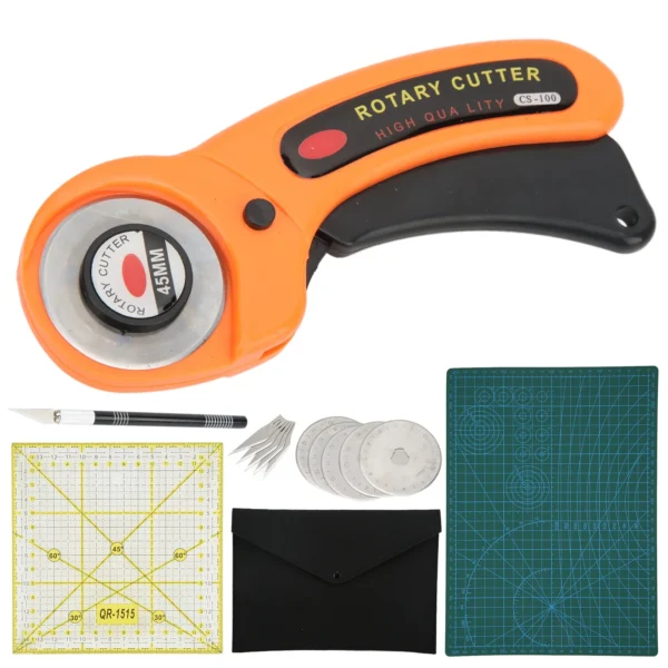 15Pcs Fabric Cutter Set Cloth Cutting Hob Kit With Mat - Image 3