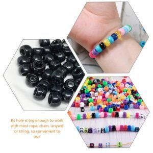 3pcs 7 Bags Small Acrylic Beads Loose Bead Art Supplies