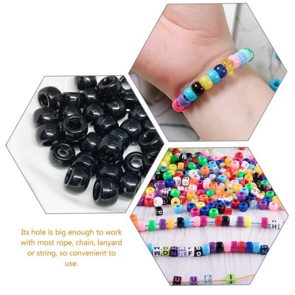 3pcs 7 Bags Small Acrylic Beads Loose Bead Art Supplies - Image 2