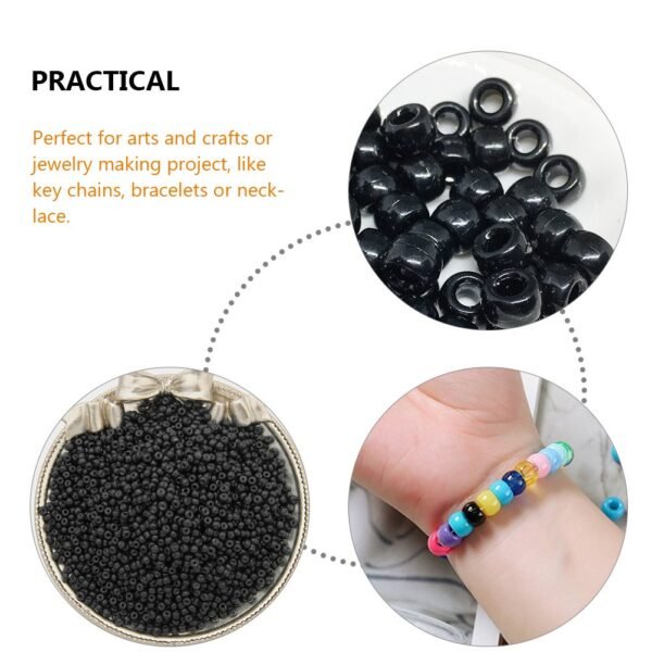 3pcs 7 Bags Small Acrylic Beads Loose Bead Art Supplies - Image 3